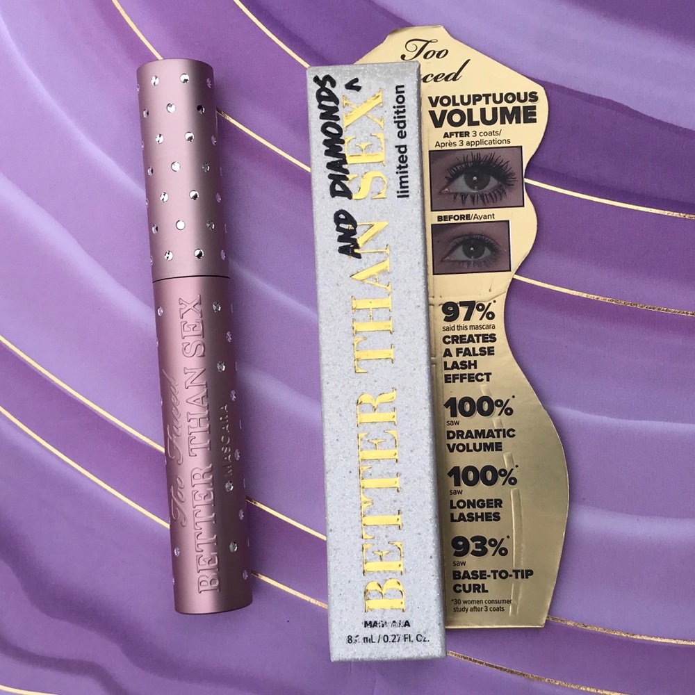NIB Too Faced Better Than Sex and Diamonds mascara